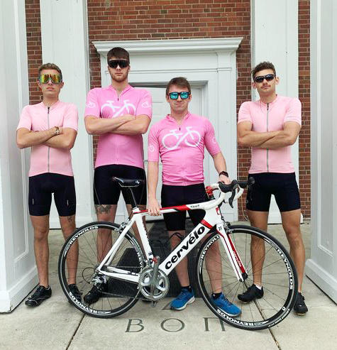 The Beta team finished third in this year’s Little 5 men’s criterium race: Ben Lupton, Nate Turner, Austin Chyall, and Brock Kinnamon.